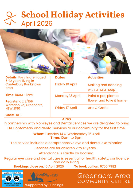 April 2025 School Holiday Activities